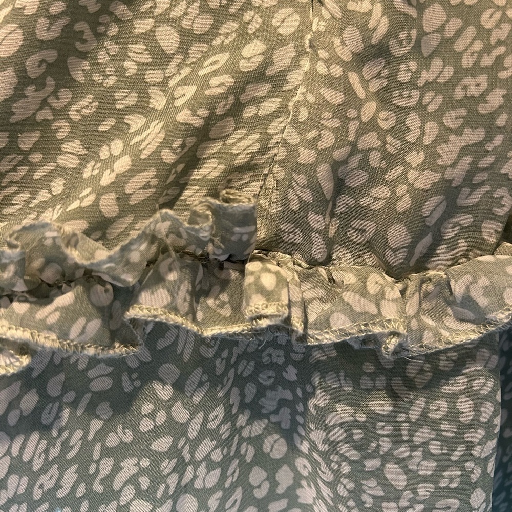 Green Ruffle Dress - Picture 4 of 4